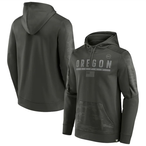 Oregon Ducks Olive OHT Military Appreciation Guardian Pullover Hoodie